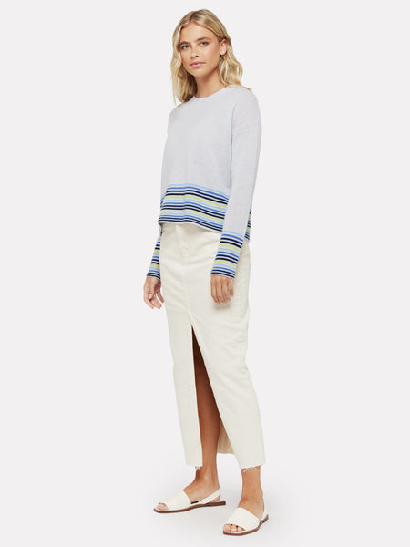Brodie Cashmere Mini Stripe Sweater