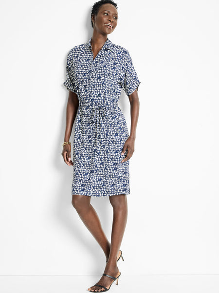NIC+ZOE Etched Angles Belted Devon Dress