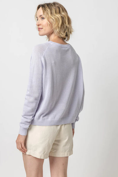 Lilla P Saddle Sleeve Pullover Sweater