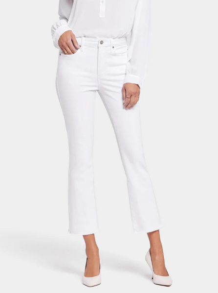 NYDJ Slim Bootcut Ankle Jeans in White