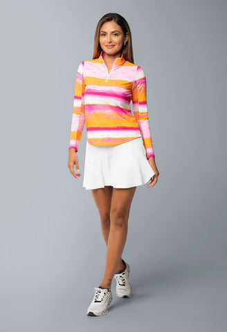 IBKUL Amy Print Long Sleeve Top