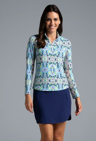 IBKUL Ridley Print Long Sleeve Top