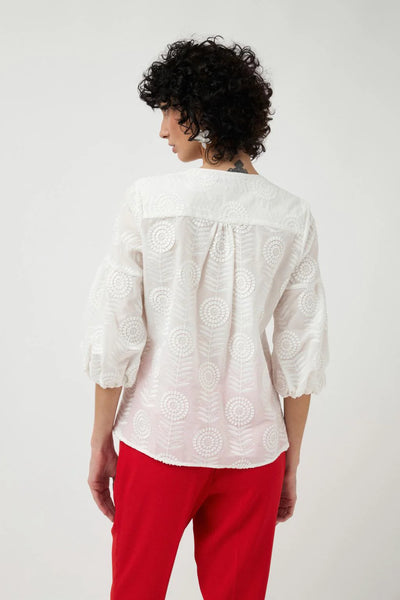 Daisy Embroidered Top
