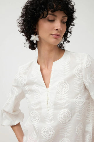 Daisy Embroidered Top