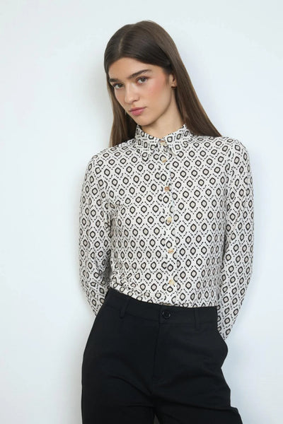 Bariloche Diamond Print Blouse
