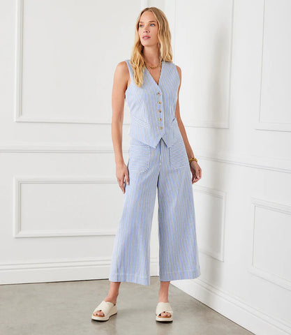 Karen Kane Stripe Cropped Pants