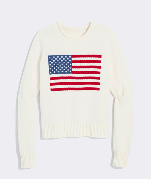 Vineyard Vines Katie Cotton Flag Sweater