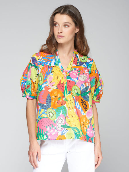 Vilagallo Fruit Print Top