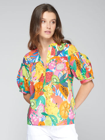 Vilagallo Fruit Print Top