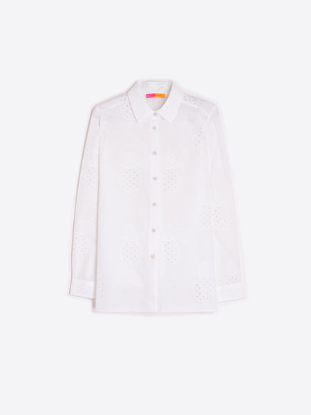 Vilagallo Pineapple Eyelet Shirt