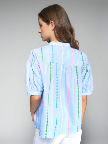Vilagallo Pineapple Stripe Top