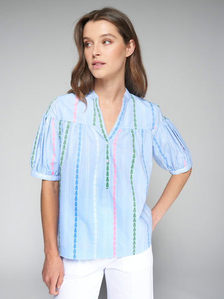 Vilagallo Pineapple Stripe Top