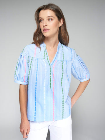 Vilagallo Pineapple Stripe Top