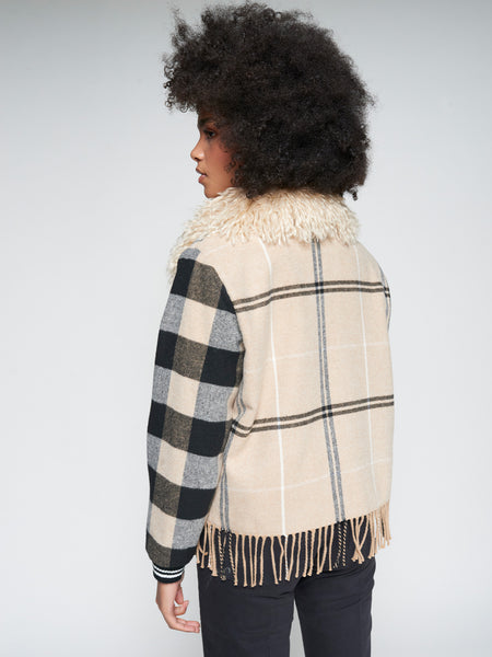 Vilagallo Plaid Zip Jacket
