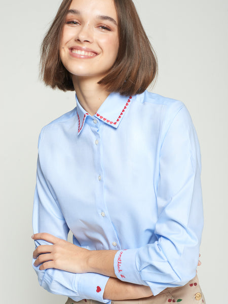 Vilagallo Heart Trim Shirt