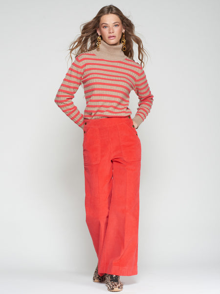Vilagallo Coral Cord Pants