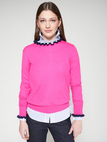 Vilagallo Ruffle Neck Sweater