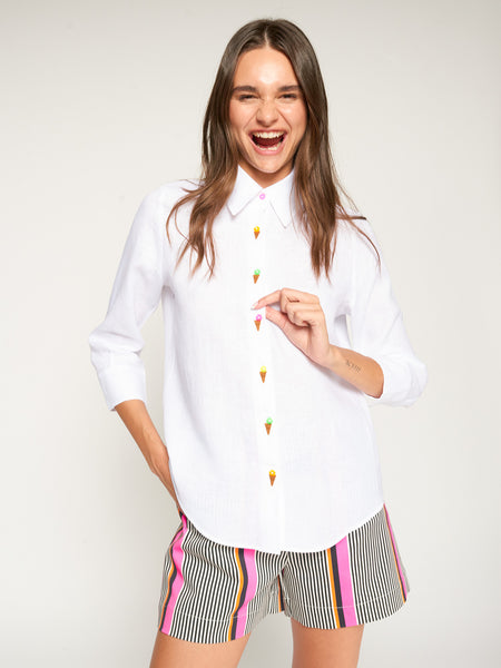 Vilagallo Ice Cream Button Shirt