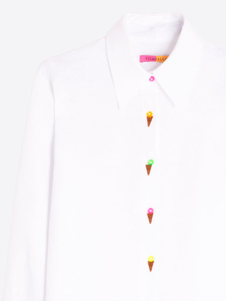 Vilagallo Ice Cream Button Shirt