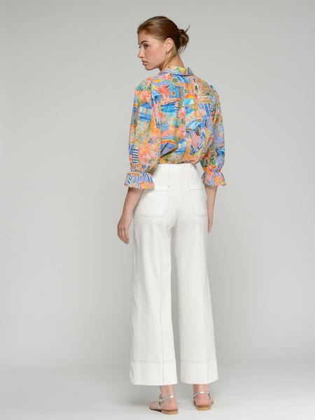 Vilagallo Topstitch Pant