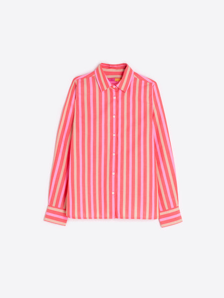 Vilagallo Coral Striped Shirt