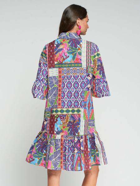 Vilagallo Tropical Print Dress