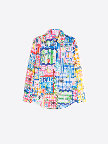 Vilagallo Capri Print Shirt