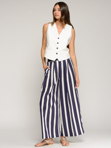 Vilagallo Stripe Pleat Pants