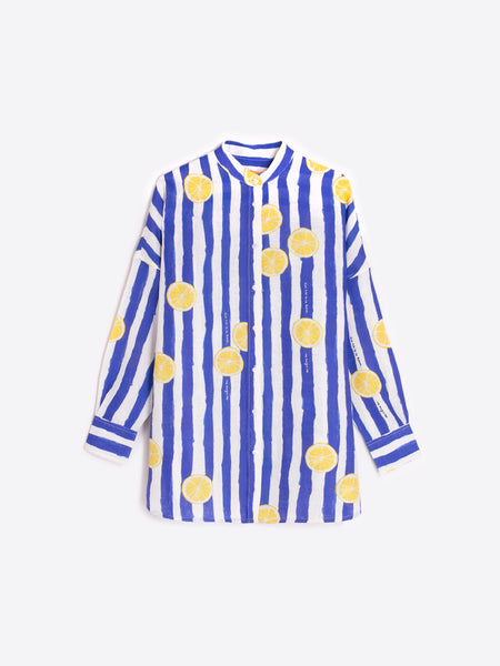Vilagallo Lemon Stripe Shirt