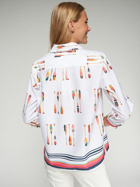Vilagallo Oars Print Shirt