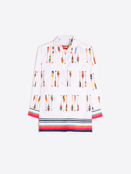 Vilagallo Oars Print Shirt