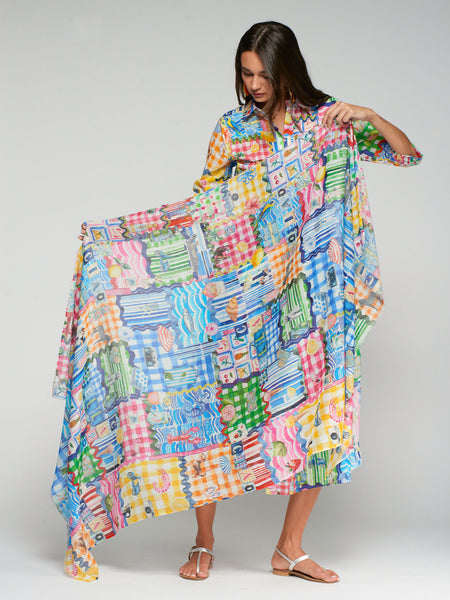 Vilagallo Capri Print Scarf