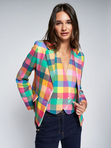 Vilagallo Multi Plaid Jacket