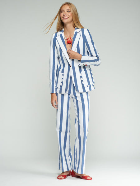 Vilagallo Blue Stripe Blazer