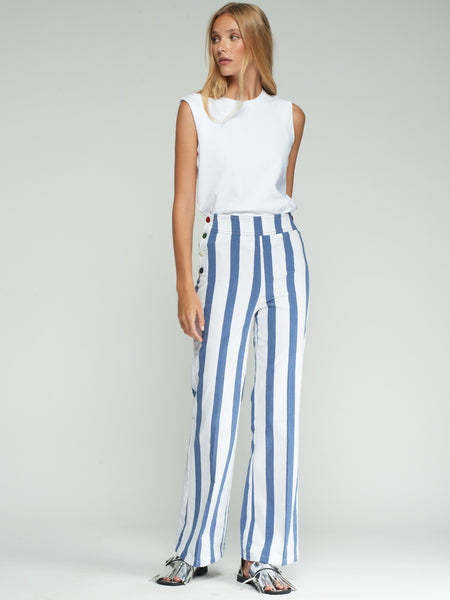 Vilagallo Stripe Sailor Pants