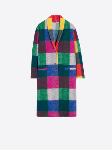 Vilagallo Long Colorblock Coat