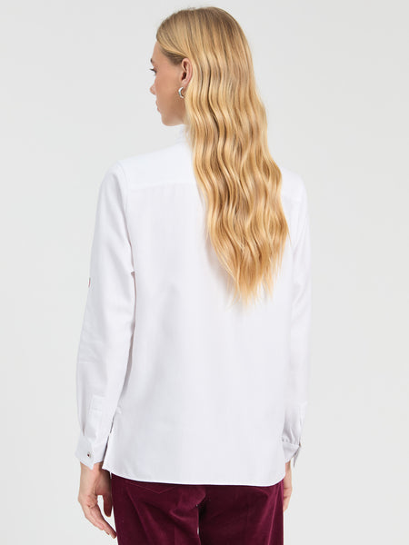Vilagallo Embroidered Strawberry Shirt