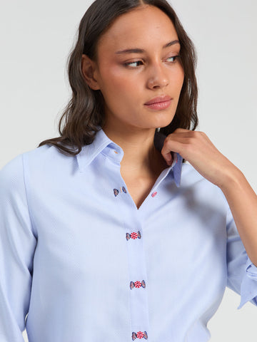 Vilagallo Peppermint Button Shirt