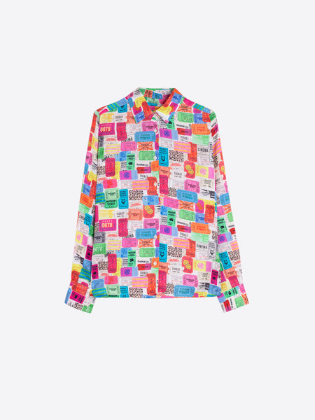 Vilagallo Ticket Print Shirt