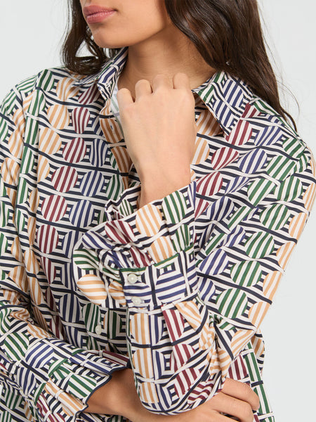 Vilagallo Geo Print Shirt