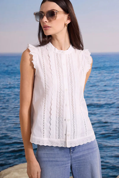 NIC+ZOE French Frill Top
