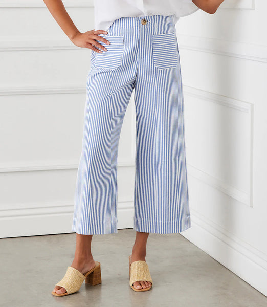 Karen Kane Stripe Cropped Pants