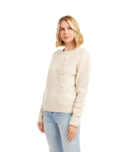 Karen Kane Applique Flower Sweater