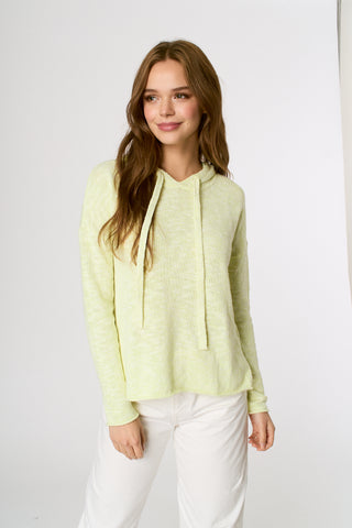 Marled Hoodie in Citrus