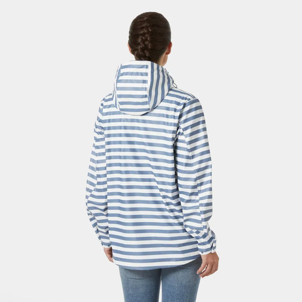 Helly Hansen Moss Rain Jacket in Navy Stripe