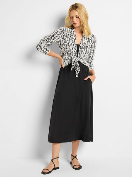 NIC+ZOE Tech Stretch Mixed Media Dress
