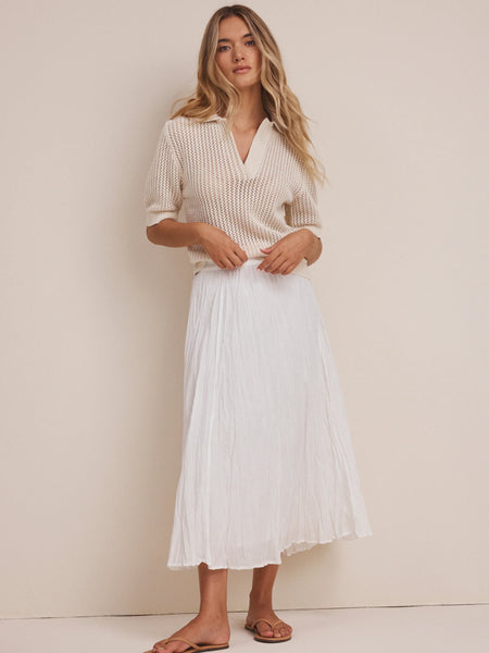 NIC+ZOE Mesh Polo Sweater