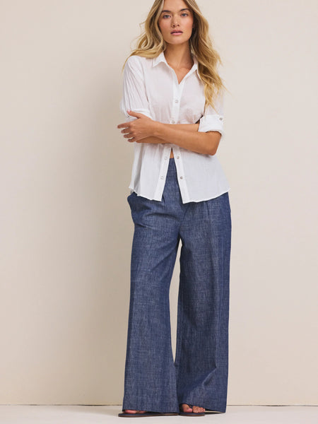 NIC+ZOE Core Cotton Crinkle Shirt
