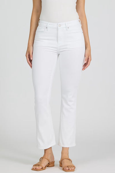 Dear John Jeanne Crop Flare in White