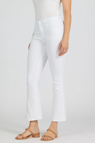 Dear John Jeanne Crop Flare in White